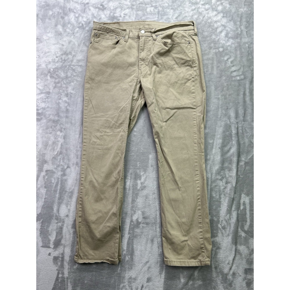 Levis 514 Mens Sz 36x30 Tan Jeans Straight Leg Mid Rise Guys Pants Work Wear